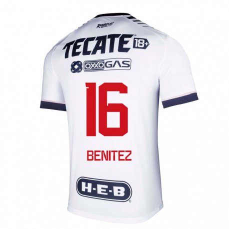 Kandiny Homme Maillot Xanic Benitez #16 Espace Blanc Tenues Domicile 2022/23 T-shirt