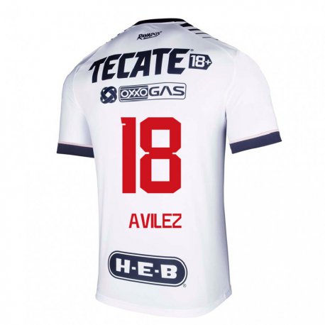 Kandiny Homme Maillot Aylin Avilez #18 Espace Blanc Tenues Domicile 2022/23 T-shirt