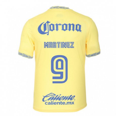 Kandiny Homme Maillot Katty Martinez #9 Jaune Citron Tenues Domicile 2022/23 T-shirt