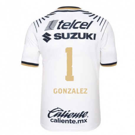 Kandiny Homme Maillot Julio Gonzalez #1 Jean Blanc Tenues Domicile 2022/23 T-shirt