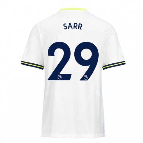 Kandiny Homme Maillot Pape Matar Sarr #29 Blanc Vert Tenues Domicile 2022/23 T-Shirt