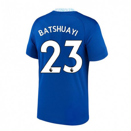 Kandiny Homme Maillot Michy Batshuayi #23 Bleu Foncé Tenues Domicile 2022/23 T-Shirt