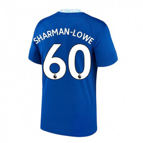 Kandiny Homme Maillot Teddy Sharman-lowe #60 Bleu Foncé Tenues Domicile 2022/23 T-shirt