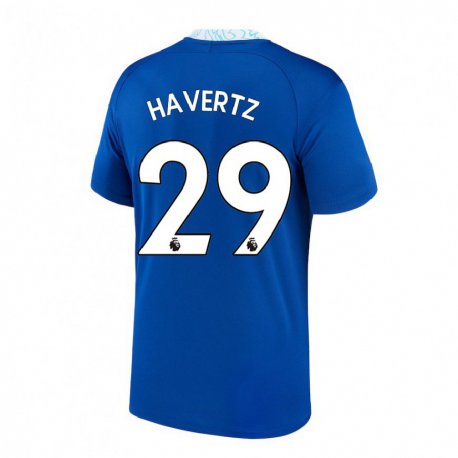 Kandiny Homme Maillot Kai Havertz #29 Bleu Foncé Tenues Domicile 2022/23 T-shirt