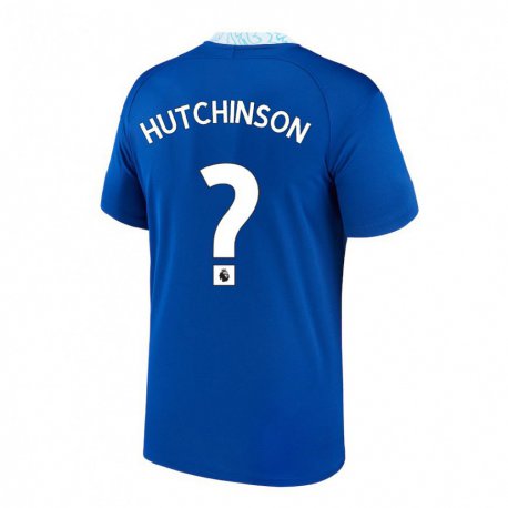 Kandiny Homme Maillot Omari Hutchinson #0 Bleu Foncé Tenues Domicile 2022/23 T-shirt