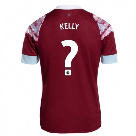 Kandiny Homme Maillot Patrick Kelly #0 Bordeaux Tenues Domicile 2022/23 T-Shirt