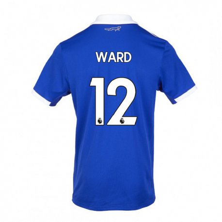 Kandiny Homme Maillot Danny Ward #12 Bleu Blanc Tenues Domicile 2022/23 T-shirt