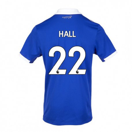 Kandiny Homme Maillot Kiernan Dewsbury-hall #22 Bleu Blanc Tenues Domicile 2022/23 T-shirt