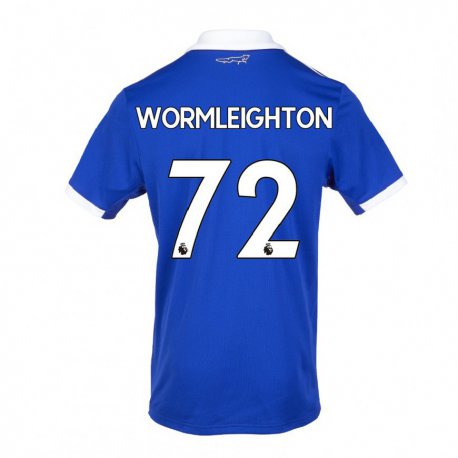 Kandiny Homme Maillot Joe Wormleighton #72 Bleu Blanc Tenues Domicile 2022/23 T-shirt