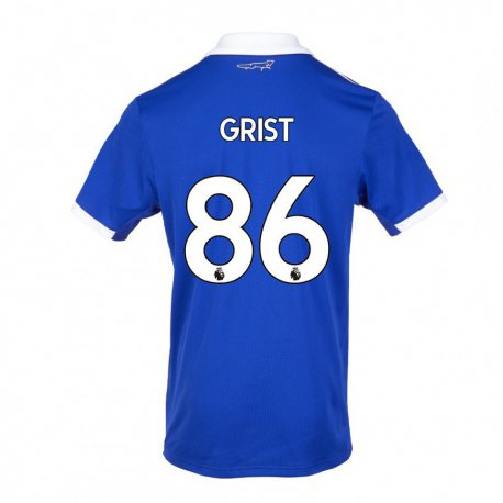 Kandiny Homme Maillot Ben Grist #86 Bleu Blanc Tenues Domicile 2022/23 T-shirt
