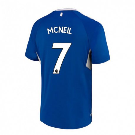 Kandiny Homme Maillot Dwight McNeil #7 Bleu Foncé Blanc Tenues Domicile 2022/23 T-Shirt