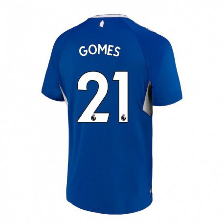 Kandiny Homme Maillot Andre Gomes #21 Bleu Foncé Blanc Tenues Domicile 2022/23 T-shirt