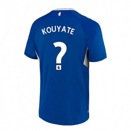 Kandiny Homme Maillot Katia Kouyate #0 Bleu Foncé Blanc Tenues Domicile 2022/23 T-shirt