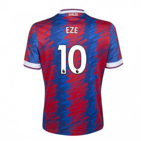 Kandiny Homme Maillot Eberechi Eze #10 Rouge Bleu Tenues Domicile 2022/23 T-shirt
