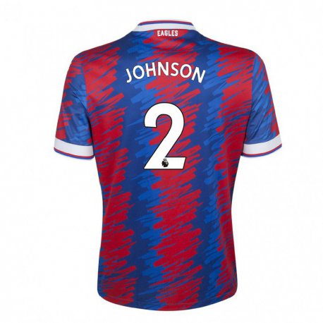 Kandiny Homme Maillot Annabel Johnson #2 Rouge Bleu Tenues Domicile 2022/23 T-Shirt