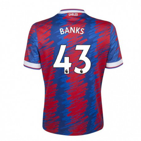 Kandiny Homme Maillot Scott Banks #43 Rouge Bleu Tenues Domicile 2022/23 T-shirt