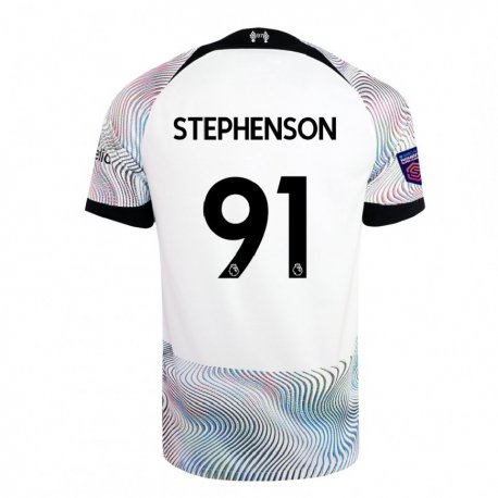 Kandiny Homme Maillot Luca Stephenson #91 Blanc Coloré Tenues Extérieur 2022/23 T-Shirt