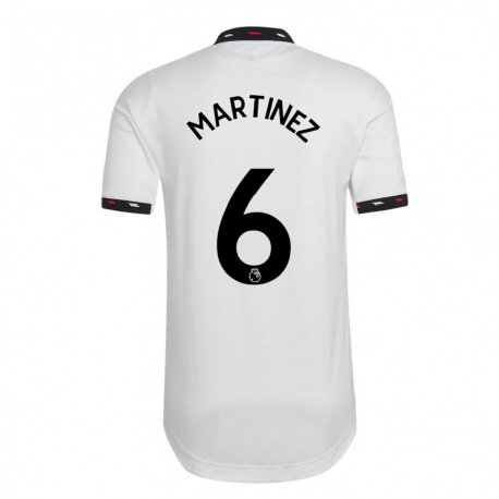 Kandiny Homme Maillot Lisandro Martinez #6 Blanc Tenues Extérieur 2022/23 T-shirt