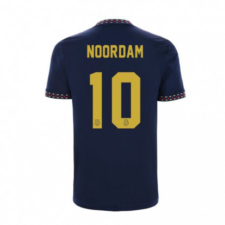Kandiny Homme Maillot Nadine Noordam #10 Bleu Foncé Tenues Extérieur 2022/23 T-shirt