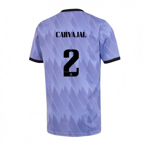 Kandiny Homme Maillot Daniel Carvajal #2 Violet Noir Tenues Extérieur 2022/23 T-shirt