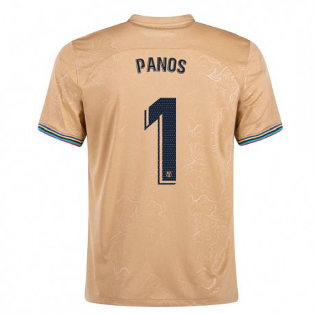 Kandiny Homme Maillot Sandra Panos #1 Or Tenues Extérieur 2022/23 T-Shirt
