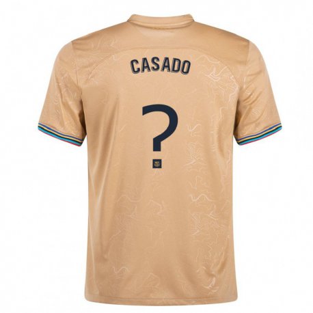 Kandiny Homme Maillot Marc Casado #0 Or Tenues Extérieur 2022/23 T-Shirt