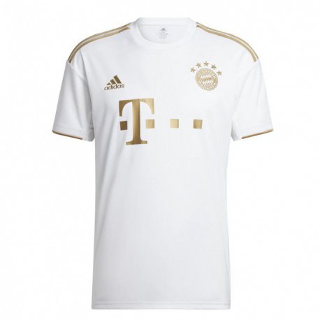 Kandiny Homme Maillot Eric Maxim Choupo-Moting #13 Blanc Or Tenues Extérieur 2022/23 T-Shirt