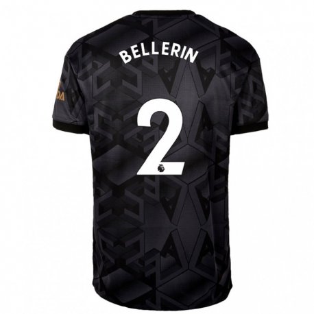 Kandiny Homme Maillot Hector Bellerin #2 Gris Noir Tenues Extérieur 2022/23 T-shirt
