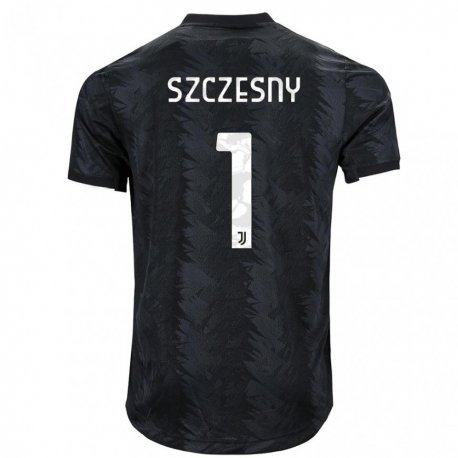 Kandiny Homme Maillot Wojciech Szczesny #1 Noir Foncé Tenues Extérieur 2022/23 T-shirt