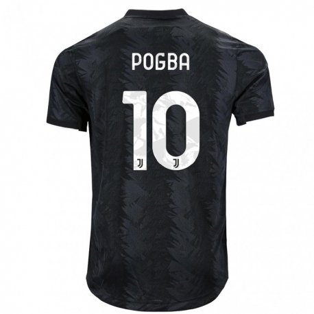 Kandiny Homme Maillot Paul Pogba #10 Noir Foncé Tenues Extérieur 2022/23 T-shirt