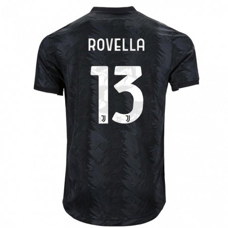 Kandiny Homme Maillot Nicolo Rovella #13 Noir Foncé Tenues Extérieur 2022/23 T-Shirt