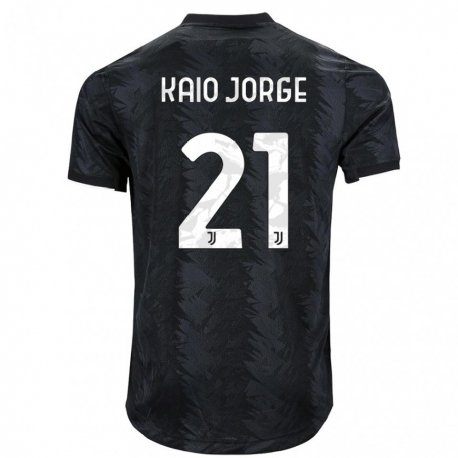 Kandiny Homme Maillot Kaio Jorge #21 Noir Foncé Tenues Extérieur 2022/23 T-Shirt