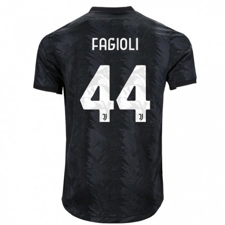 Kandiny Homme Maillot Nicolo Fagioli #44 Noir Foncé Tenues Extérieur 2022/23 T-Shirt