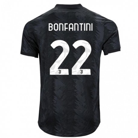 Kandiny Homme Maillot Agnese Bonfantini #22 Noir Foncé Tenues Extérieur 2022/23 T-Shirt