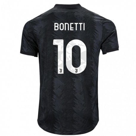 Kandiny Homme Maillot Andrea Bonetti #10 Noir Foncé Tenues Extérieur 2022/23 T-Shirt