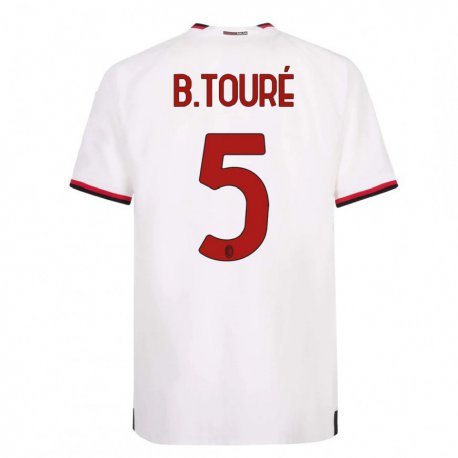 Kandiny Homme Maillot Fode Ballo-toure #5 Blanc Rouge Tenues Extérieur 2022/23 T-shirt