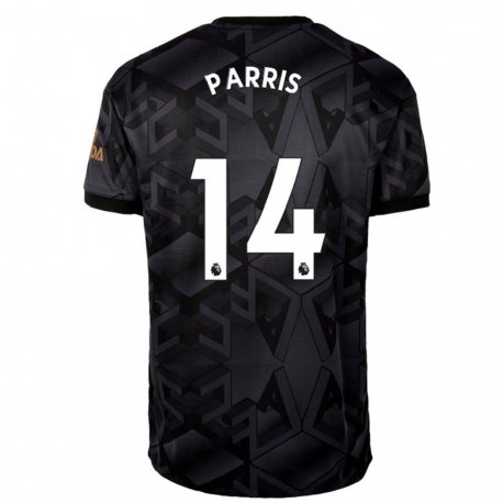 Kandiny Homme Maillot Nikita Parris #14 Gris Noir Tenues Extérieur 2022/23 T-Shirt