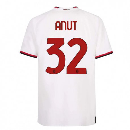 Kandiny Homme Maillot Niccolo Anut #32 Blanc Rouge Tenues Extérieur 2022/23 T-shirt