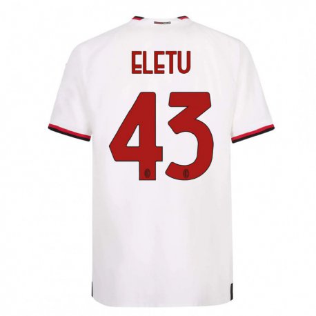 Kandiny Homme Maillot Victor Eletu #43 Blanc Rouge Tenues Extérieur 2022/23 T-Shirt