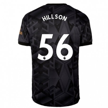 Kandiny Homme Maillot James Hillson #56 Gris Noir Tenues Extérieur 2022/23 T-Shirt