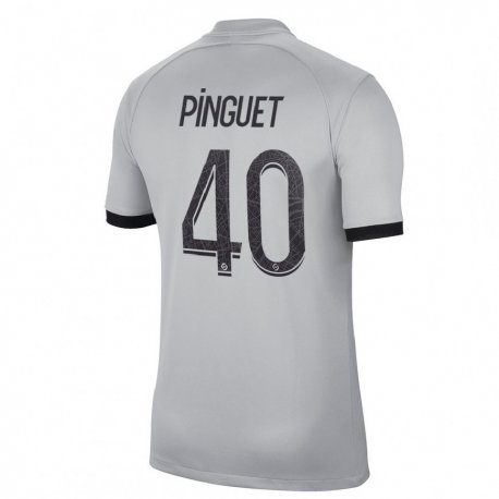 Kandiny Homme Maillot Alice Pinguet #40 Gris Tenues Extérieur 2022/23 T-Shirt