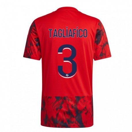 Kandiny Homme Maillot Nicolas Tagliafico #3 Espace Rouge Tenues Extérieur 2022/23 T-shirt