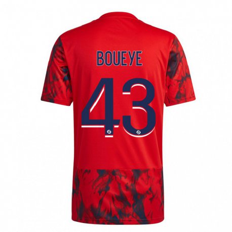 Kandiny Homme Maillot Philippe Boueye #43 Espace Rouge Tenues Extérieur 2022/23 T-Shirt