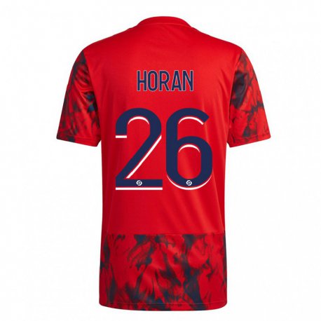 Kandiny Homme Maillot Lindsey Horan #26 Espace Rouge Tenues Extérieur 2022/23 T-Shirt