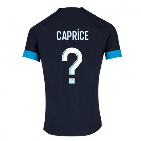 Kandiny Homme Maillot Amay Caprice #0 Olympique Noir Tenues Extérieur 2022/23 T-Shirt