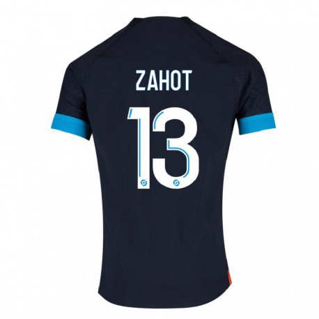 Kandiny Homme Maillot Sarah Zahot #13 Olympique Noir Tenues Extérieur 2022/23 T-Shirt