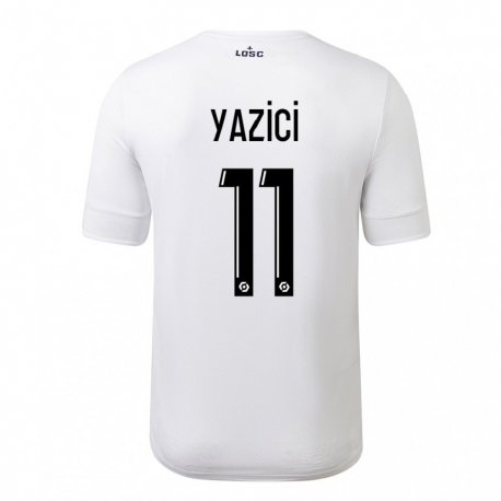 Kandiny Homme Maillot Yusuf Yazici #11 Blanc Cramoisi Tenues Extérieur 2022/23 T-Shirt