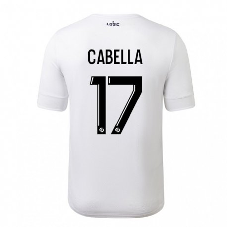 Kandiny Homme Maillot Remy Cabella #17 Blanc Cramoisi Tenues Extérieur 2022/23 T-Shirt