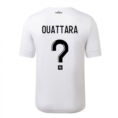Kandiny Homme Maillot Fadiga Ouattara #0 Blanc Cramoisi Tenues Extérieur 2022/23 T-shirt