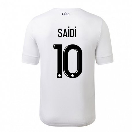 Kandiny Homme Maillot Rachel Saidi #10 Blanc Cramoisi Tenues Extérieur 2022/23 T-Shirt